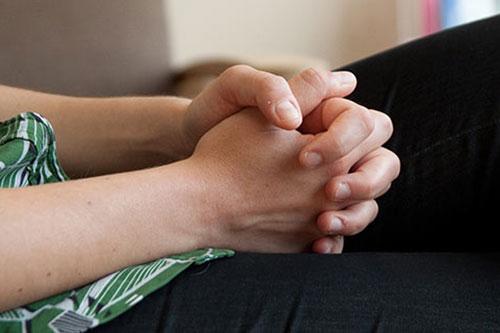 picture of clasped hands