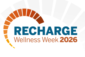 image that reads Recharge Wellness Week 2026
